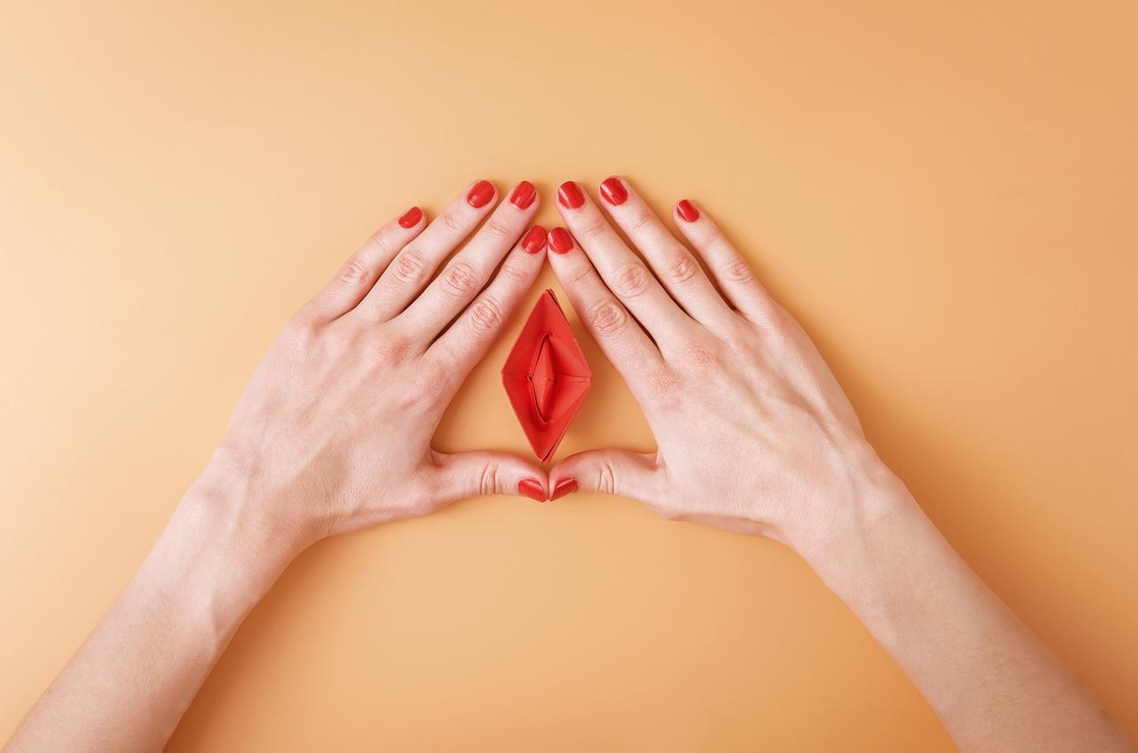 Imagem abstrata de uma vagina feminina