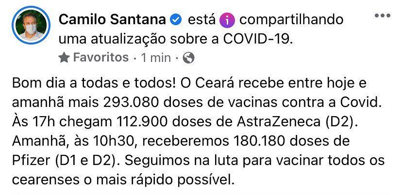 vacinas para o Ceará