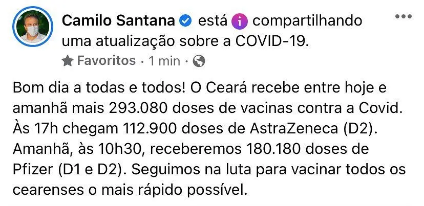 vacinas para o Ceará