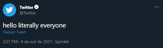 Até o Twitter aproveitou a oportunidade para comentar o problema juntos com os usuários