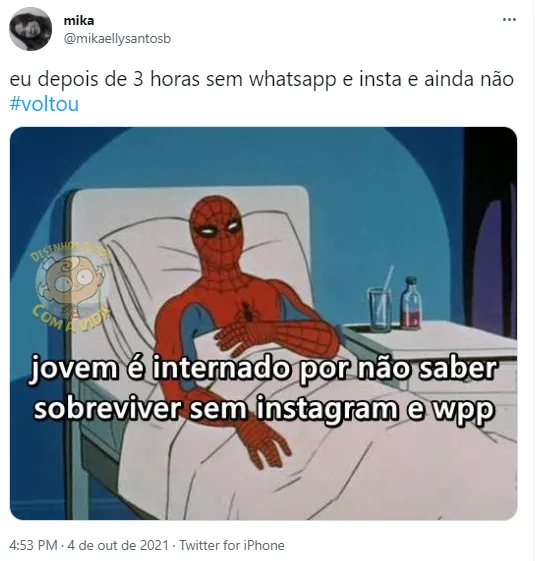 Aplicativos e serviços estão instáveis desde o começo da tarde desta segunda (4)