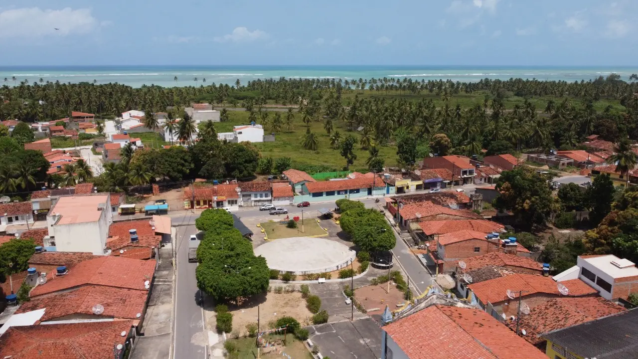 Vista aérea da cidade de São Miguel dos Milagres