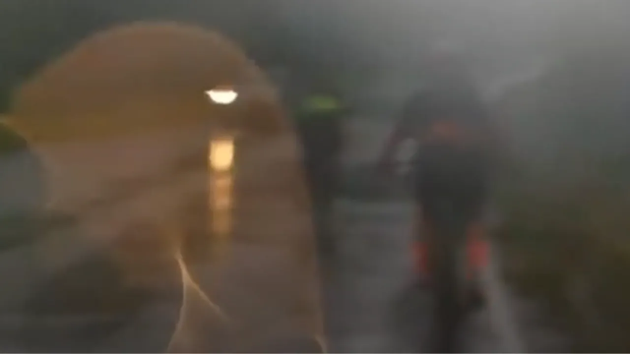 Em pedalada, o jornalista Pablo Magalhães afirma ter visto a imagem de Nossa Senhora.