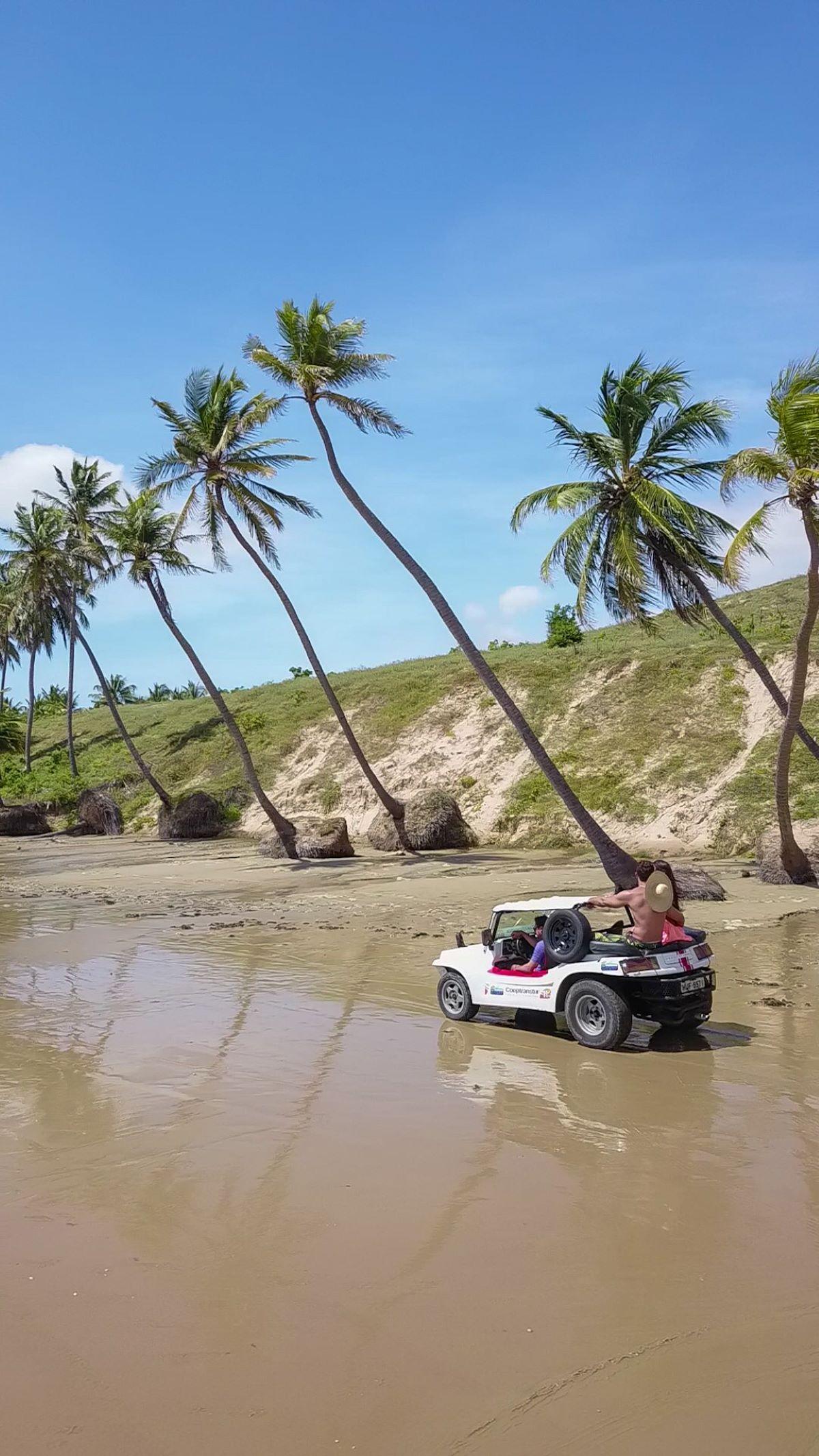 Passeio de buggy na Praia de Caetanos