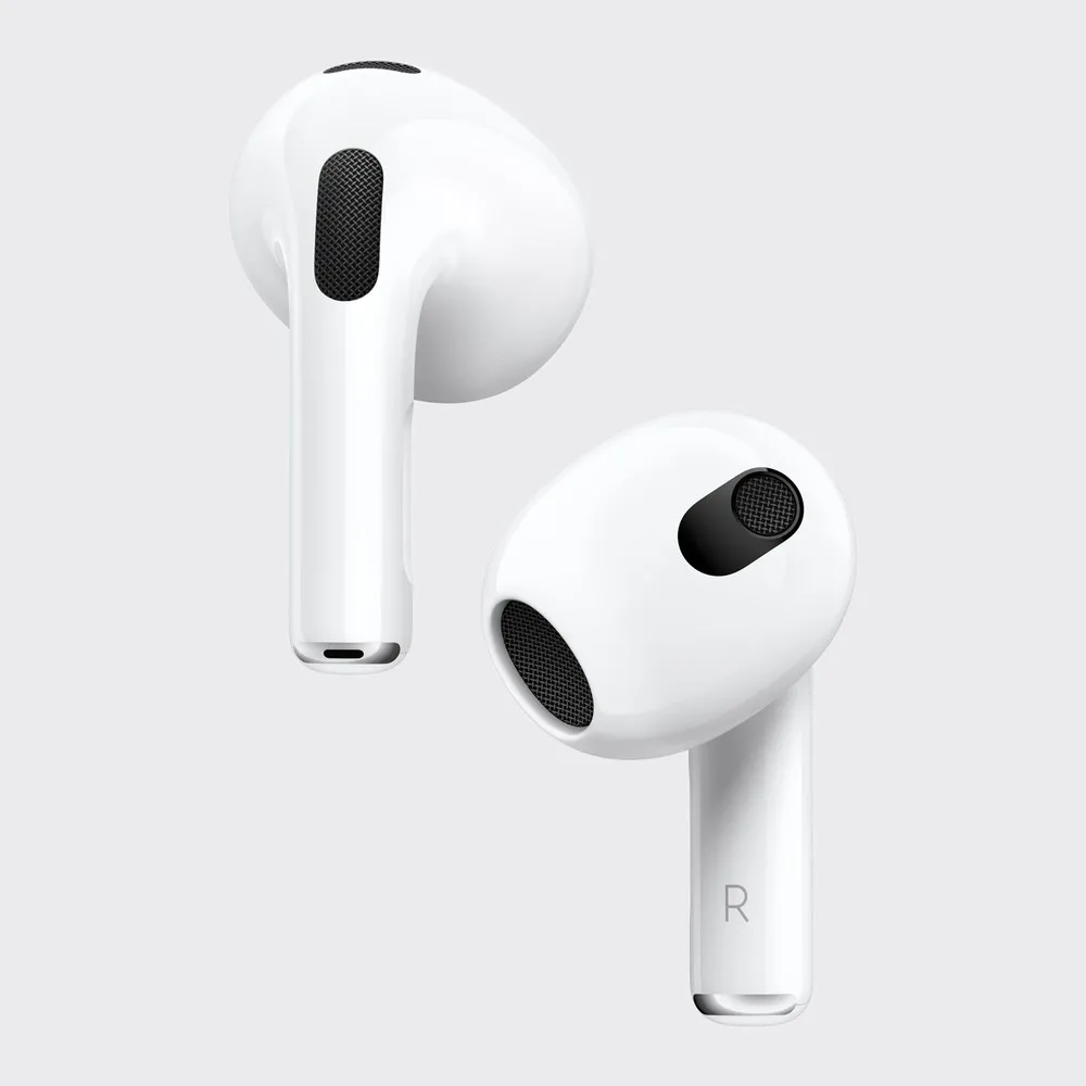 A bateria do AirPods 3 vai durar até seis horas de música e 30 horas de uso com estojo de recarga