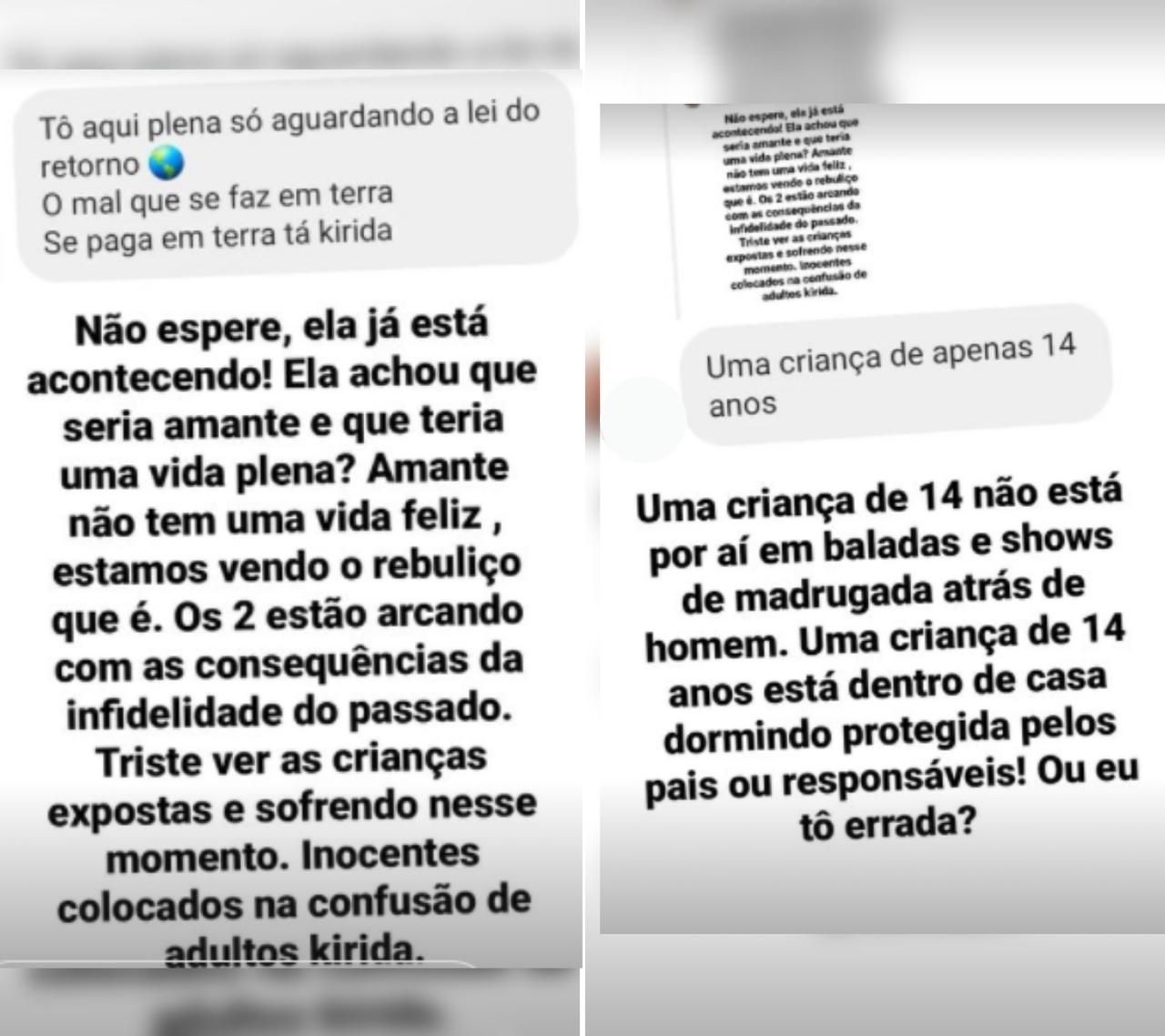 Lívia Andrade ataca Pétala Barreiros em stories