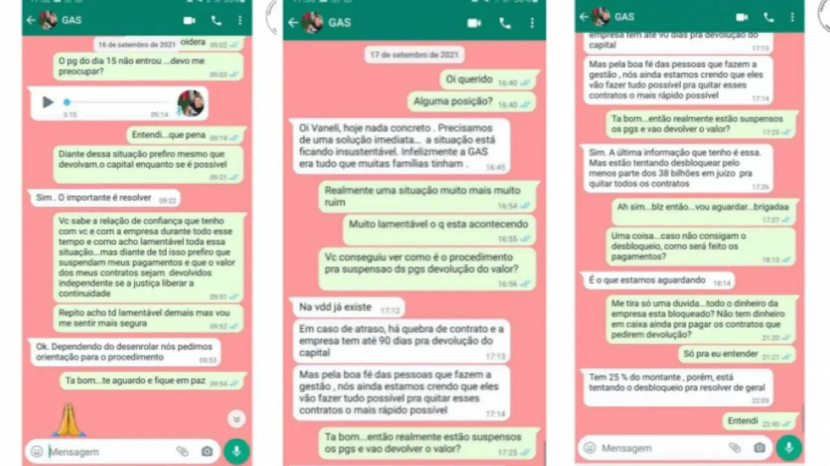 Empresa disse em setembro para Vanelli Portugal que estava trabalhando para desbloquear recursos
