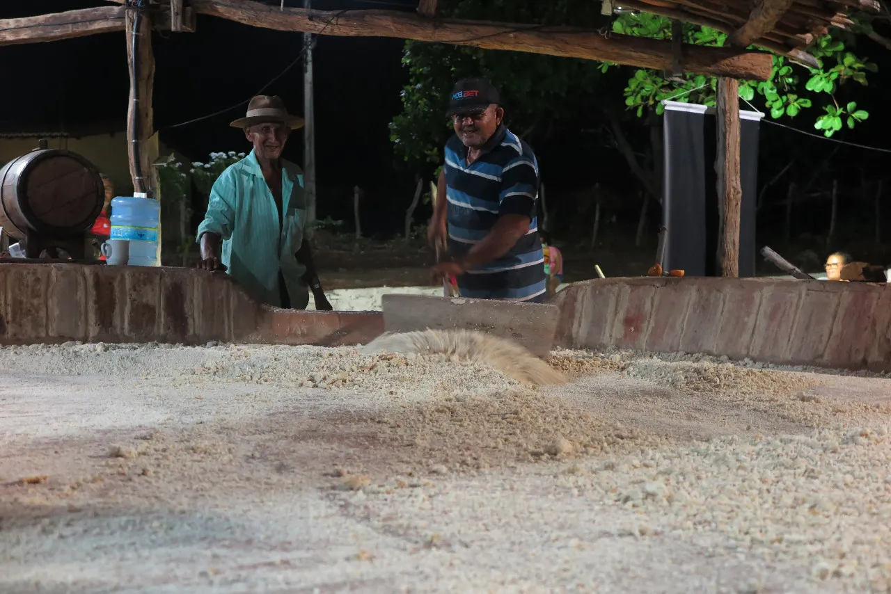 Produção artesanal de tapioca