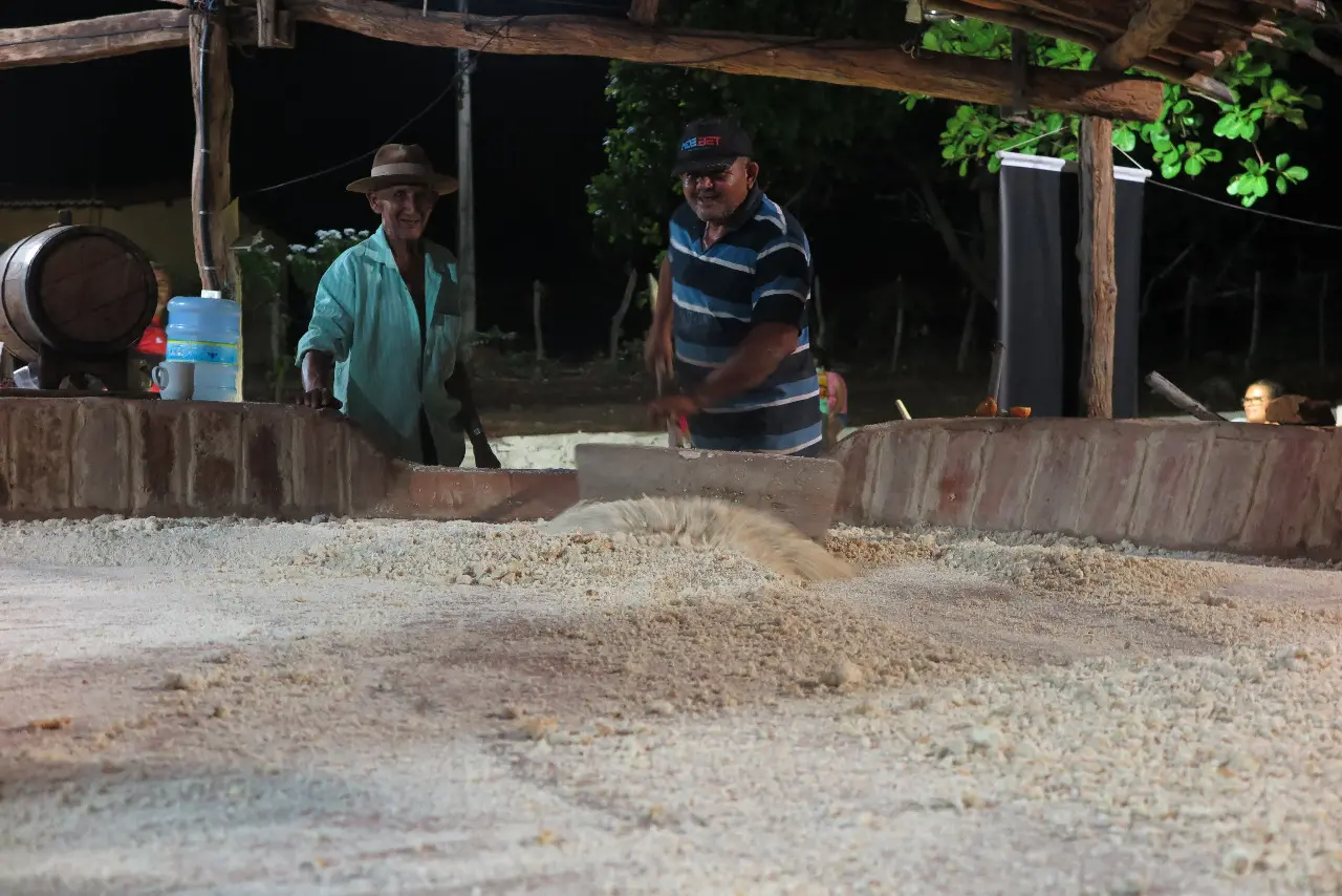 Produção artesanal de tapioca