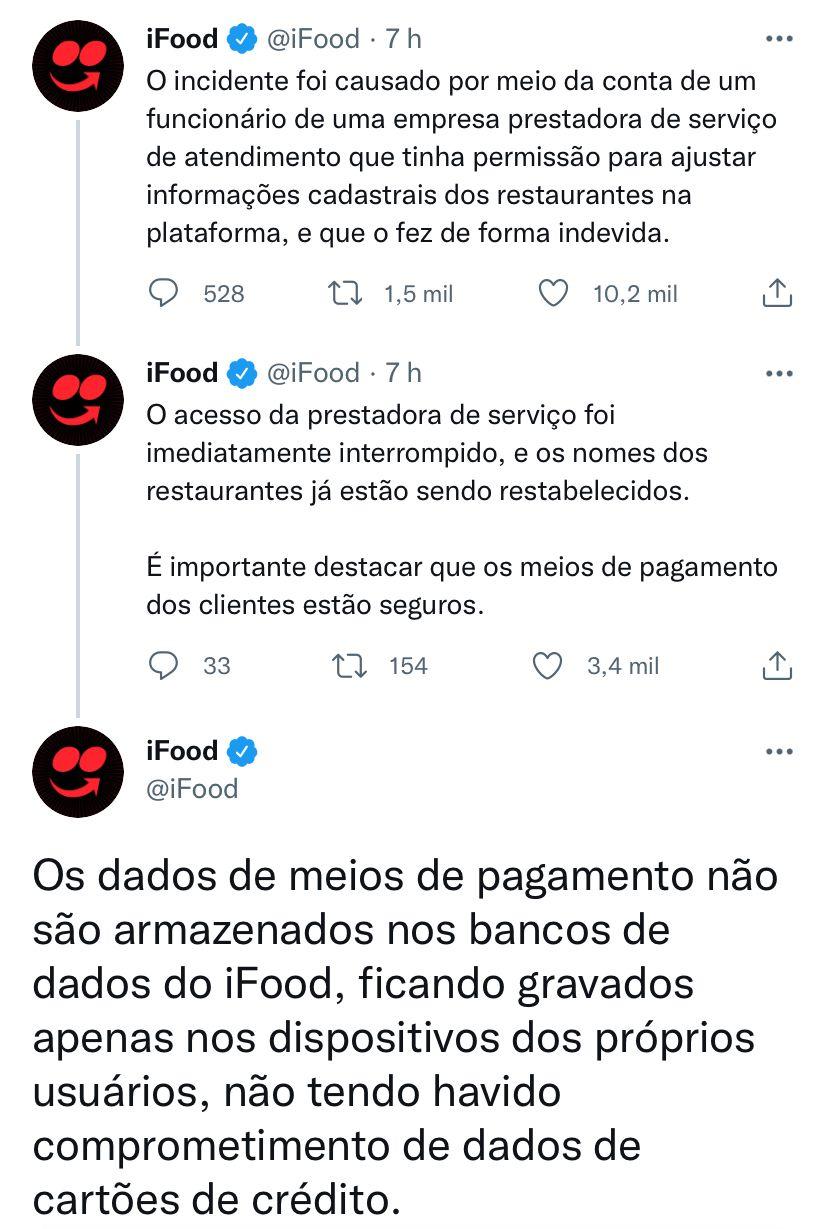 restaurantes do iFood tem nomes alterados