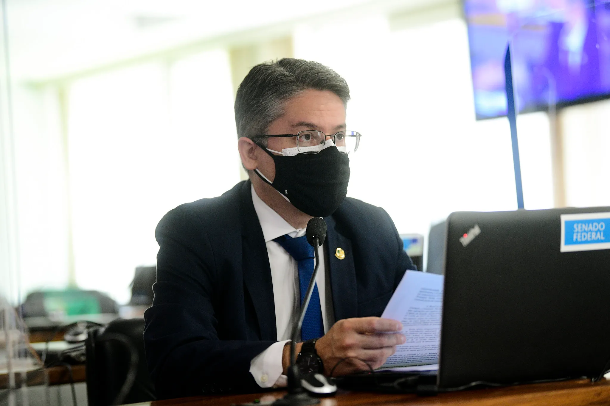 O senador Alessandro Vieira é pré-candidato pelo Cidadania