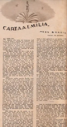Carta de Rachel de Queiroz destinada à Emília Barreto Corrêa Lima, publicada na revista O Cruzeiro