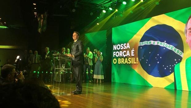 Bolsonaro no lançamento do Aliança pelo Brasil