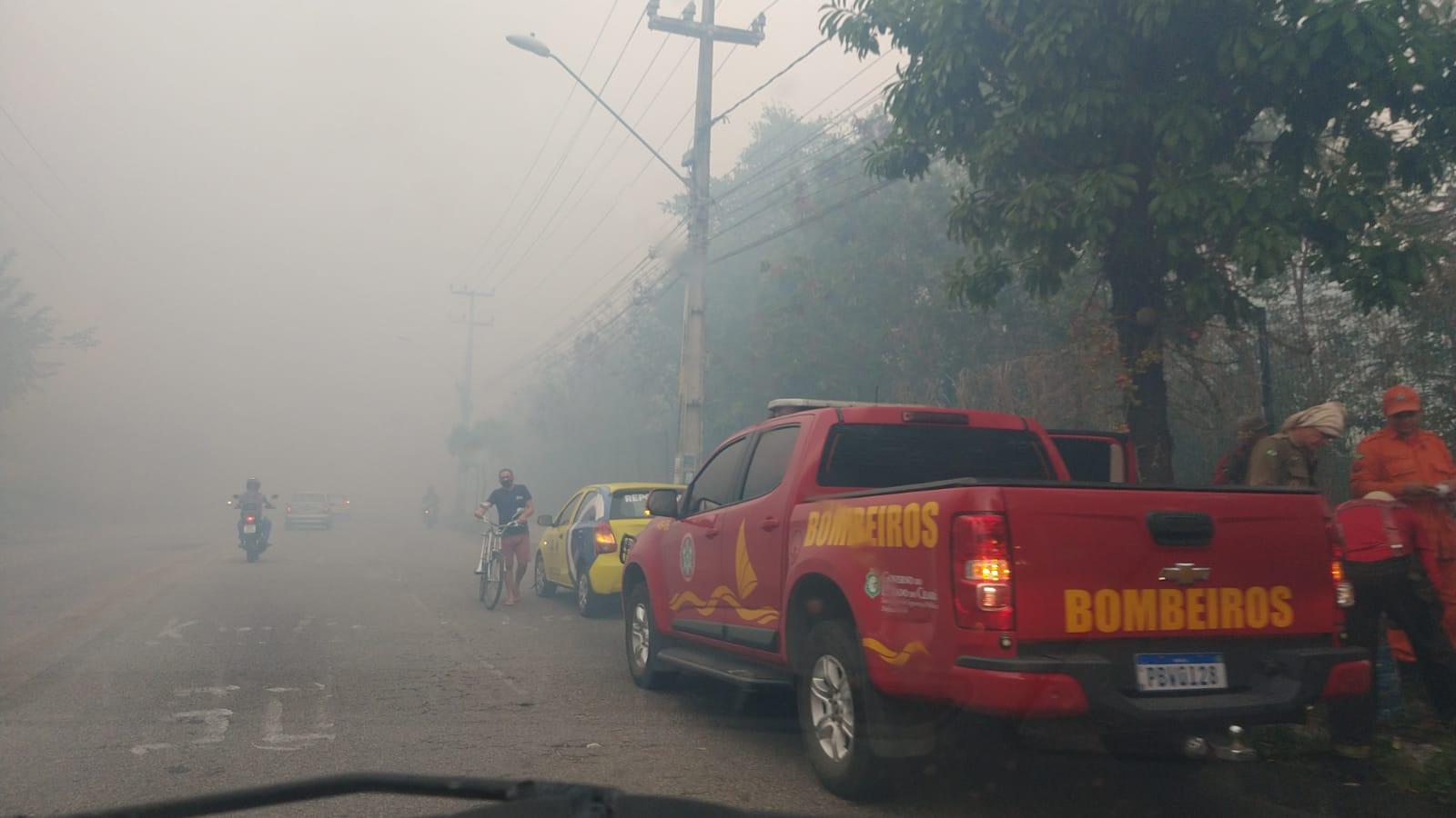 incêndio no parque do cocó em Fortaleza