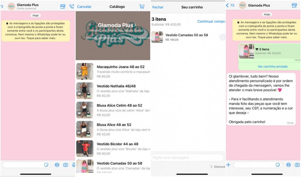 Passo a passo de como usar o carrinho de compras do WhatsApp