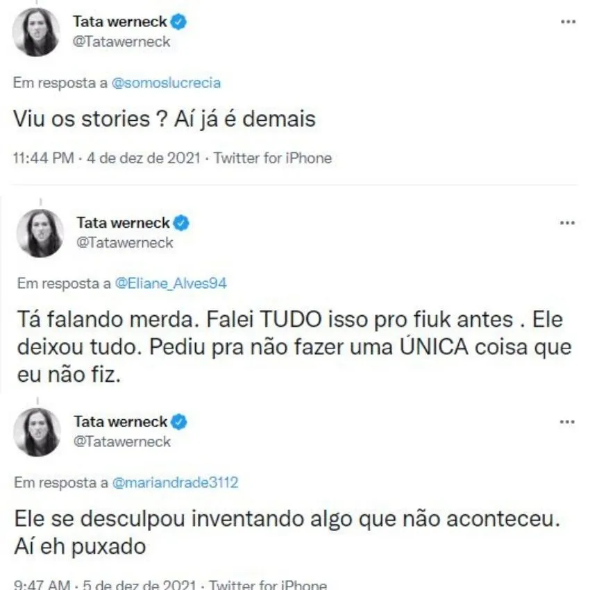 Apresentadora mencionou a situação em resposta a diversos seguidores