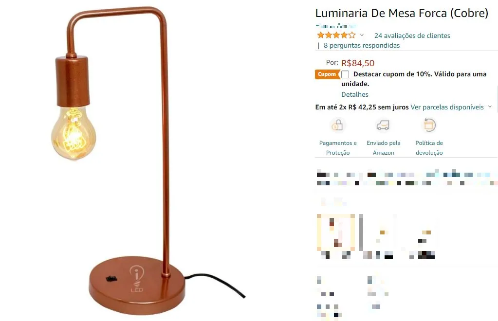 Luminária serve como presente para homens e mulheres