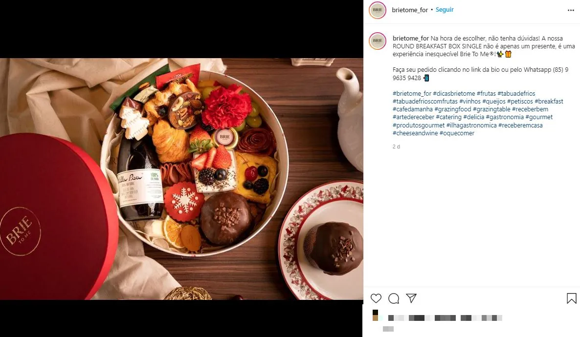 Uma cesta com doces e pães é opção diferente do comum nessa época do ano
