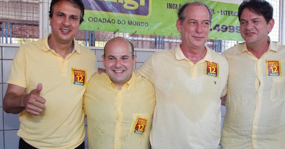 Camilo, Roberto Cláudio, Ciro e Cid Gomes em campanha