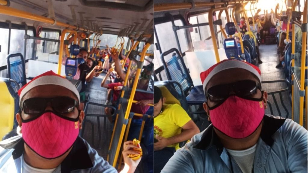Motorista de ônibus faz confraternização de Natal com passageiros, em  Caucaia - Dias Melhores - Diário do Nordeste