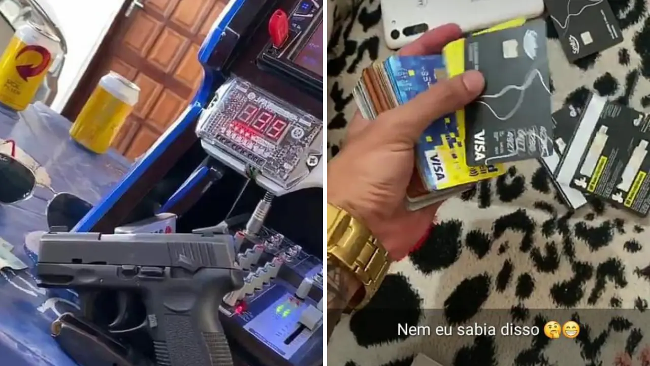 Suspeito exibia arma e cartões clonados nas redes sociais