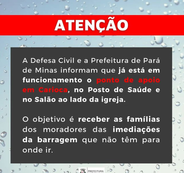 Prefeitura de Pará de Minas indica pontos de apoio nas redes sociais