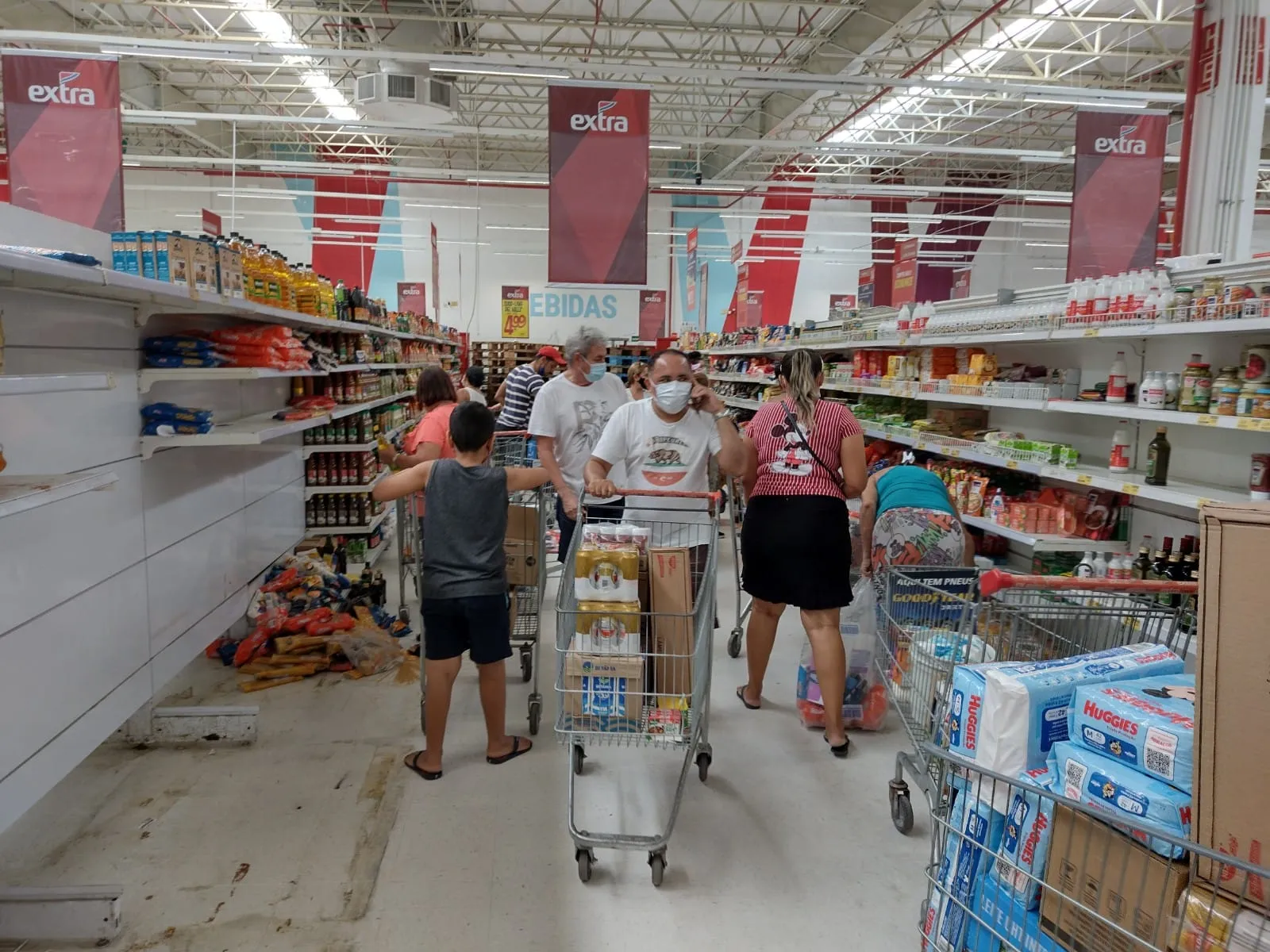 A liquidação acontece em todo país