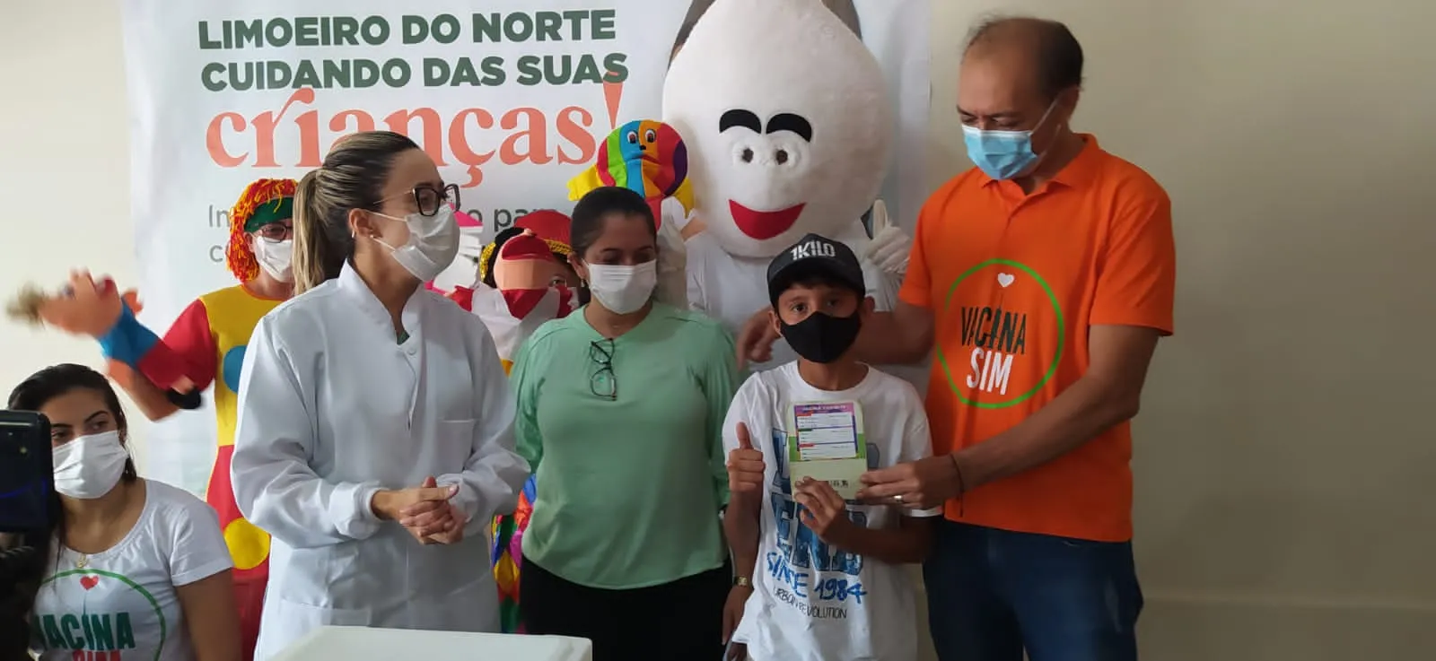 Prefeitura realizou evento para celebrar os primeiros imunizados na cidade