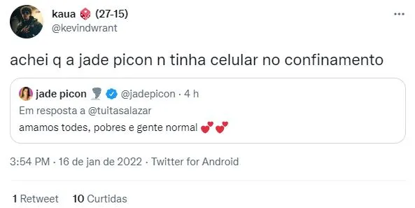 Usuários mencionaram tuíte do perfil oficial e observaram mau gosto no posicionamento