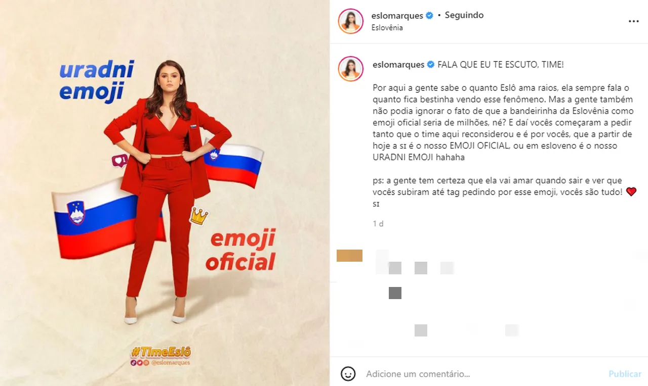 Eslovênia mudou o emoji oficial para os fãs no BBB 22