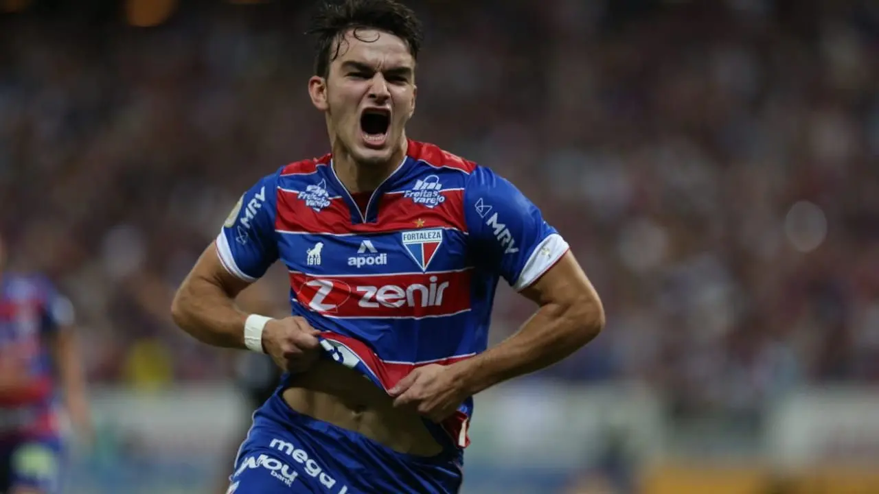 Depietri comemora gol pelo Fortaleza
