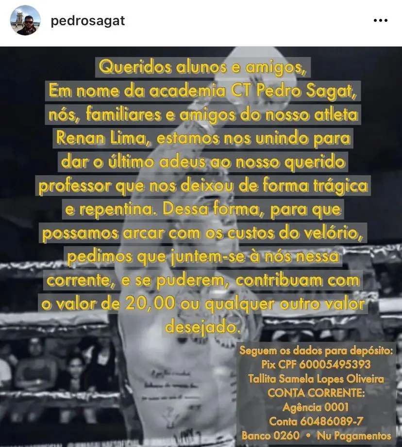 professor de muay thai morto