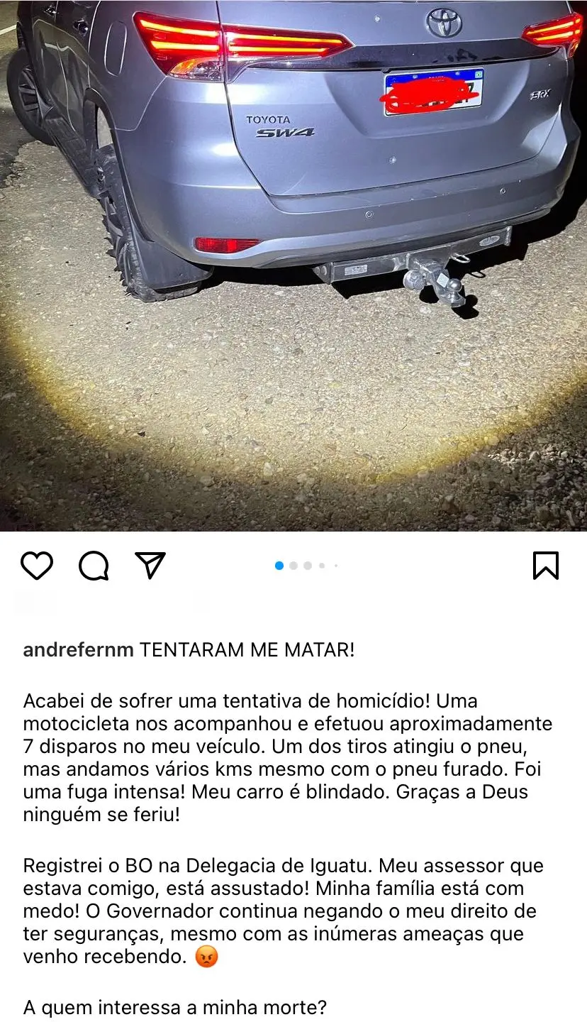 tentativa de homicídio andré fernandes