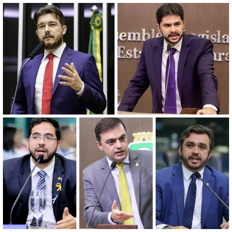Montagem com deputados cearenses do Cariri