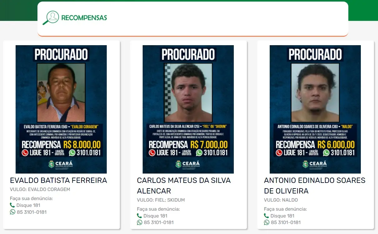Lista do Programa de Recompensas