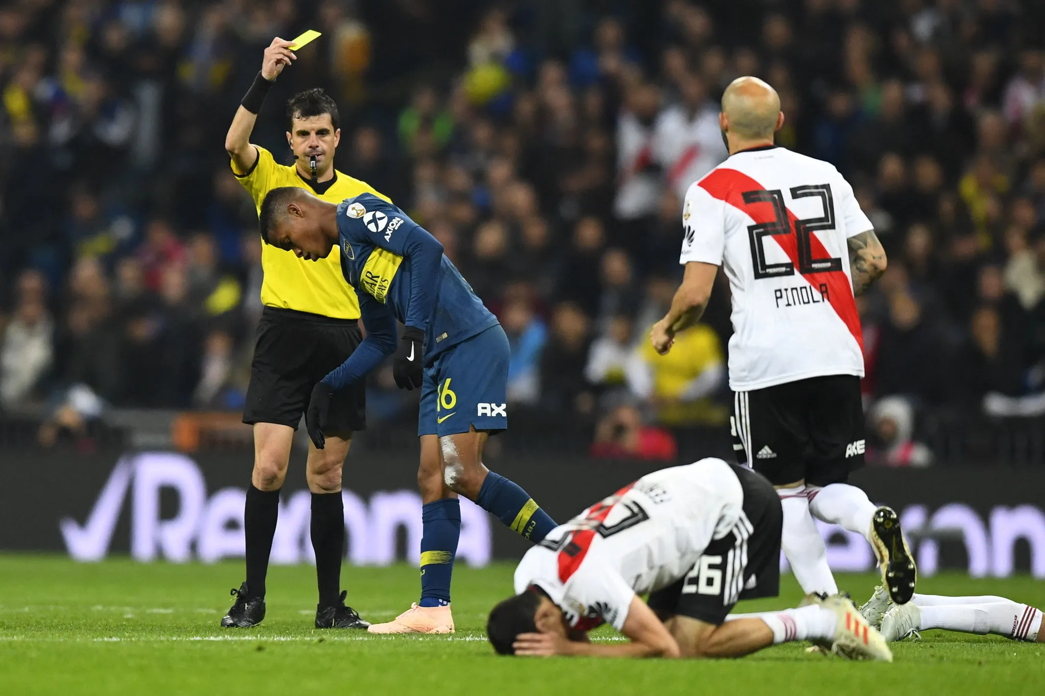 Andrés Cunha apitou a final da Taça Libertadores da América, em 2018, entre Boca Juniors e River Plate
