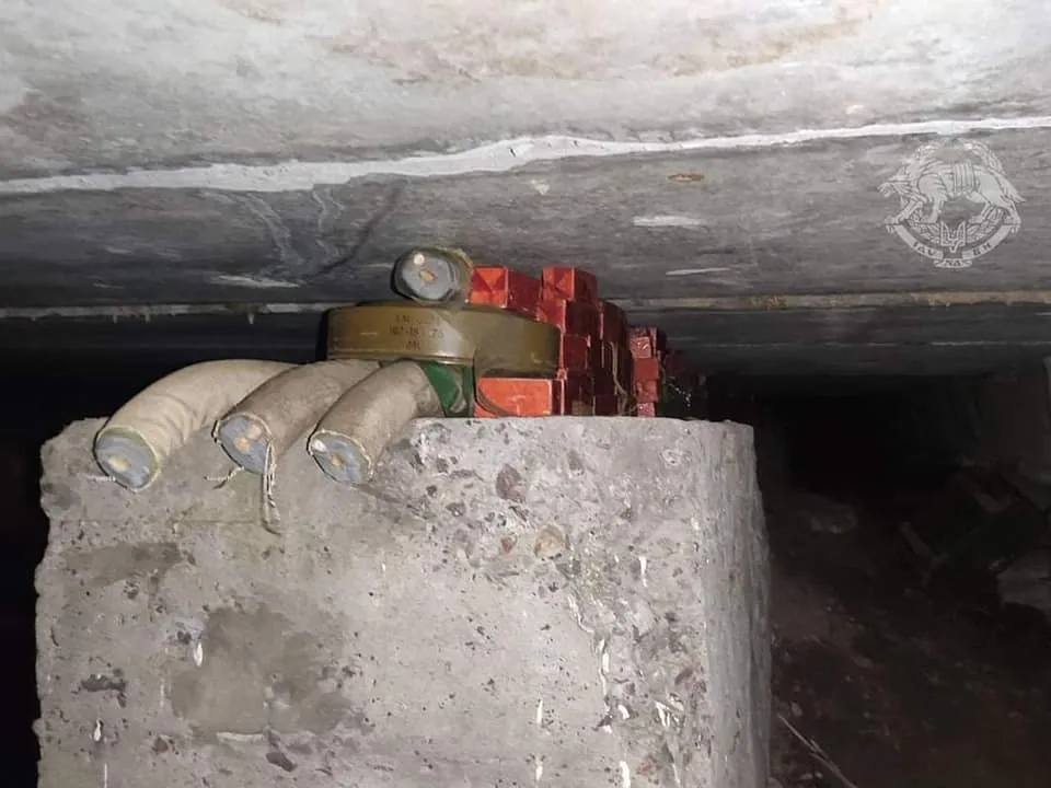 Explosivos usados pelas tropas ucranianas na ação