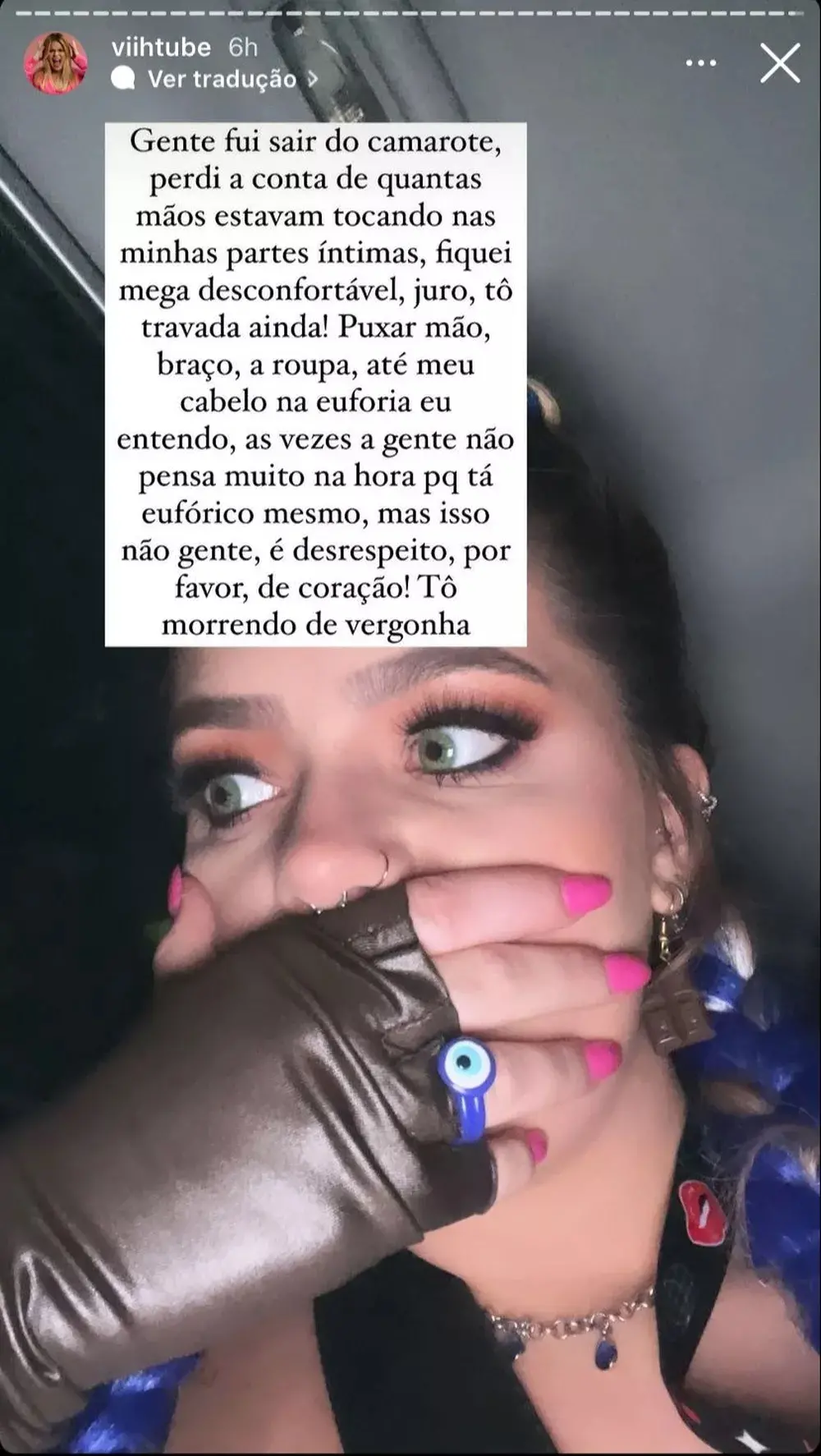 viih tube sofre assédio no rio