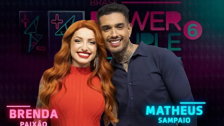 Brenda Paixão e Matheus Sampaio no power couple brasil