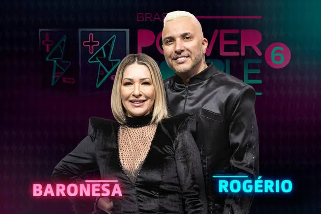 Rogério e Baronesa no power couple brasil