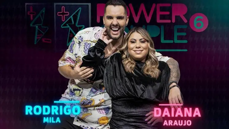 Rodrigo Mila e Daiana Araújo no Power Couple Brasil