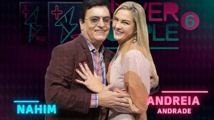 Nahim, veterano de realities, chega com a esposa Andreia Andrade para o Power Couple