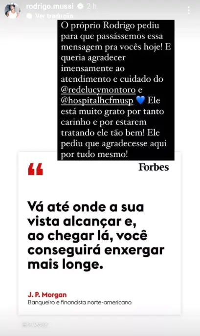 rodrigo mussi manda mensagem para fãs