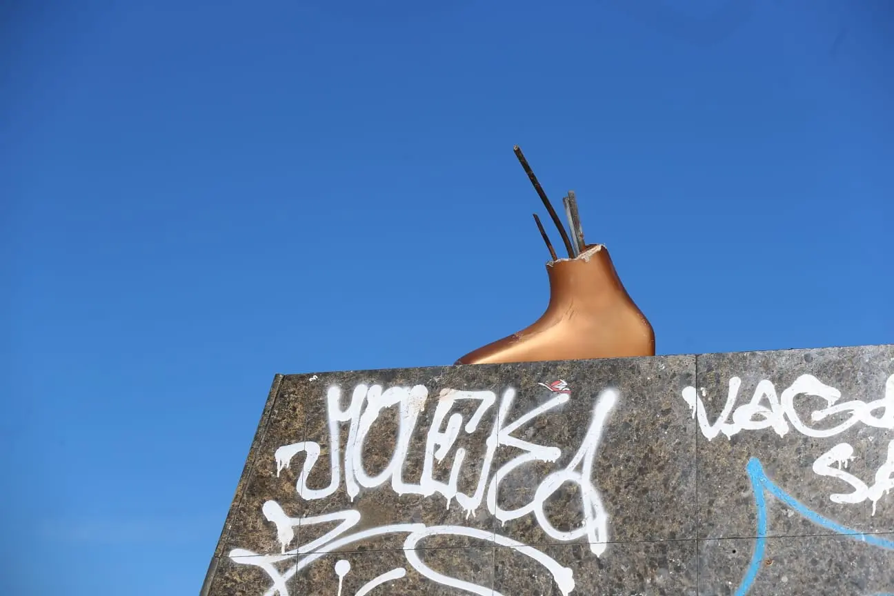 detalhe do pé da iracema guardiã