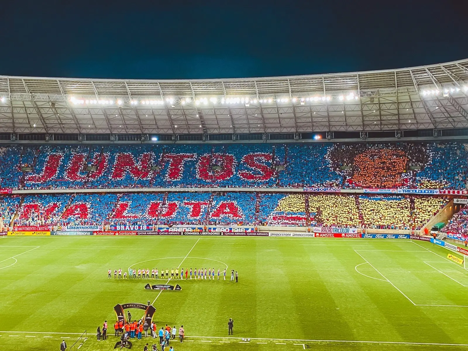 Imagem aberta do mosaico da torcida do Fortaleza