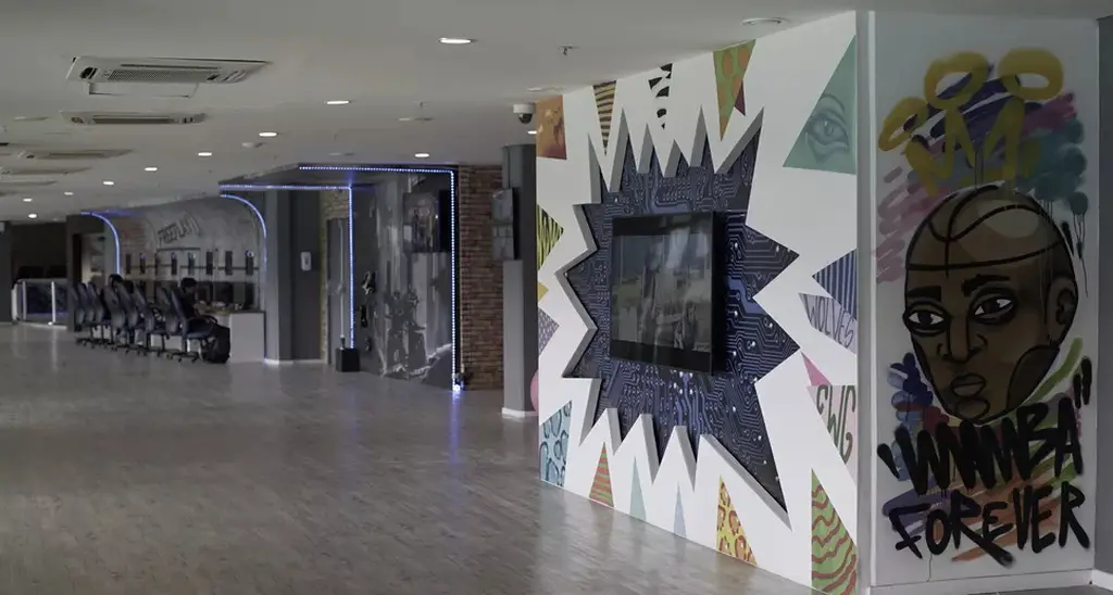 Imagem da CWG Academy, um espaço na Arena Fonte Nova