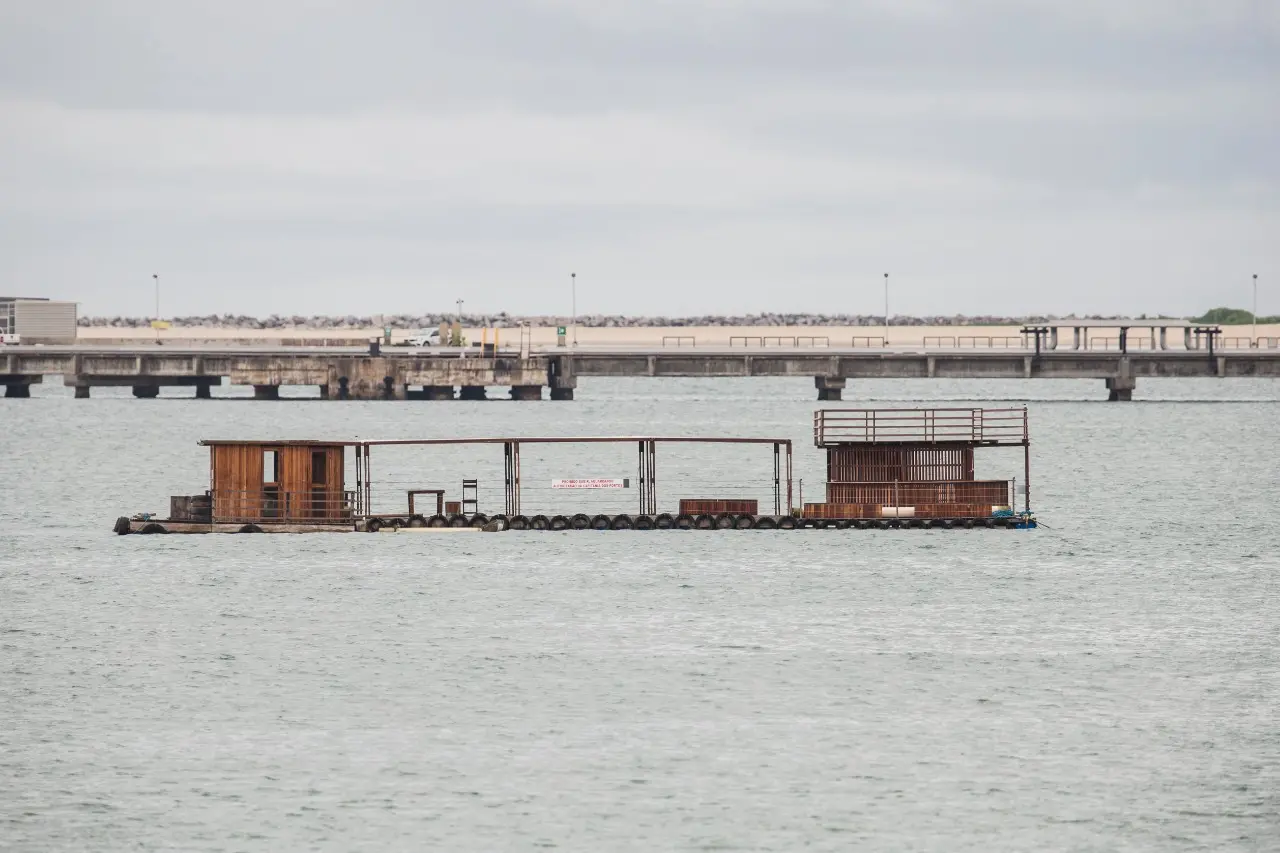 detalhes da plataforma flutuante