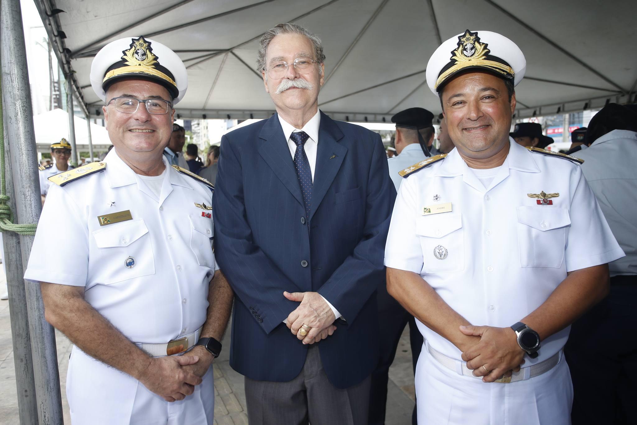Almirante Antônio Capistrano, Antônio Carlos Juaçaba e Almirante André Moraes Ferreira