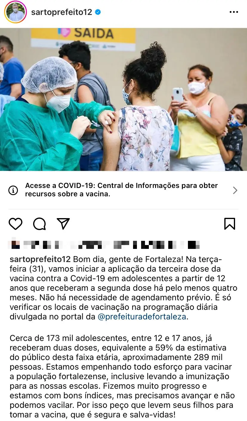 vacinação de adolescentes em fortaleza