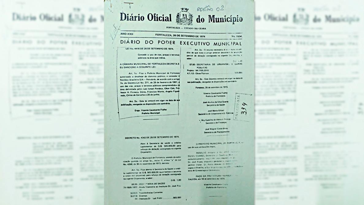 reprodução do diário oficial do município